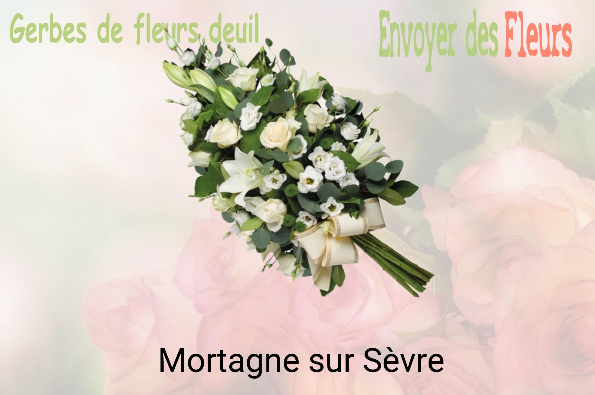 Gerbe de fleurs de deuil livrée à Mortagne-sur-Sèvre